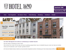 Tablet Screenshot of hotel-1690.de